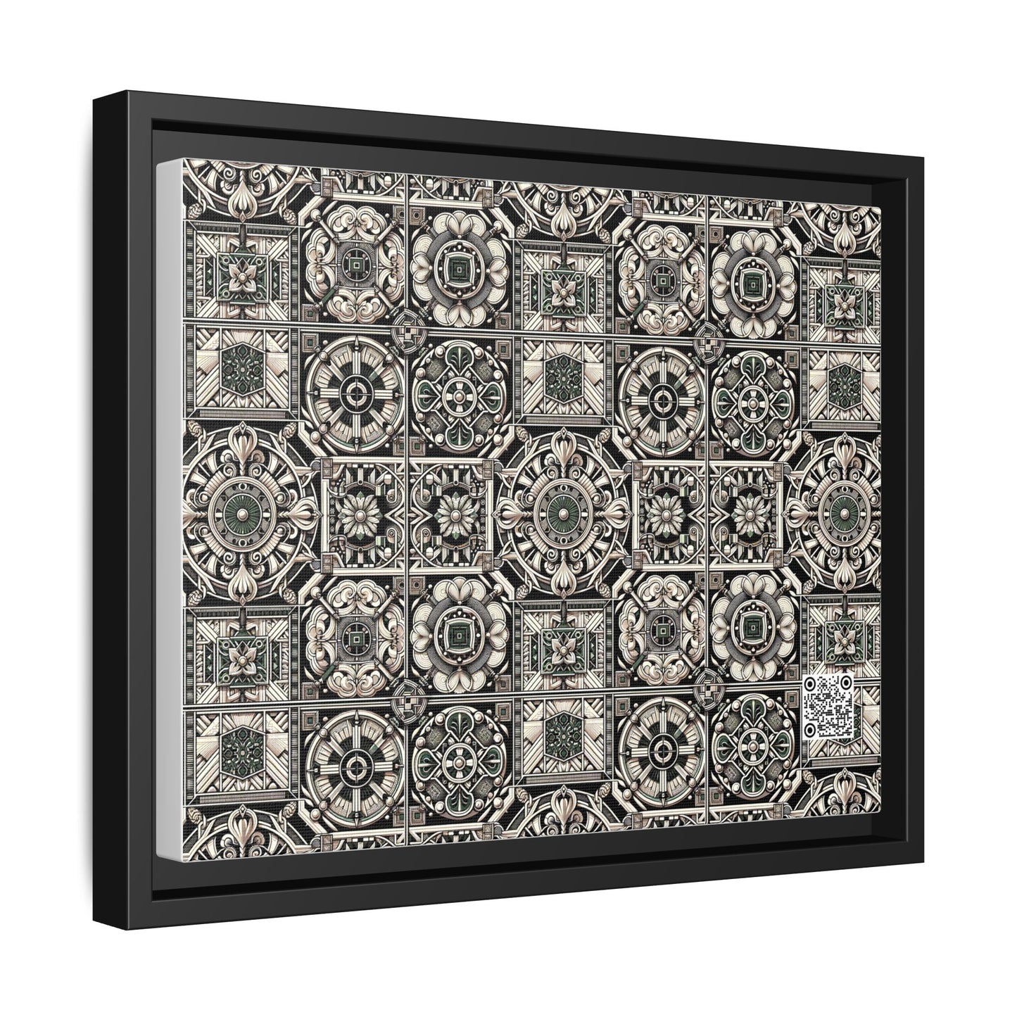 Cyber Garden Party Tech Garden Extravaganza Matte Canvas, Framed (multi-Color) - 8404 Design-45 A