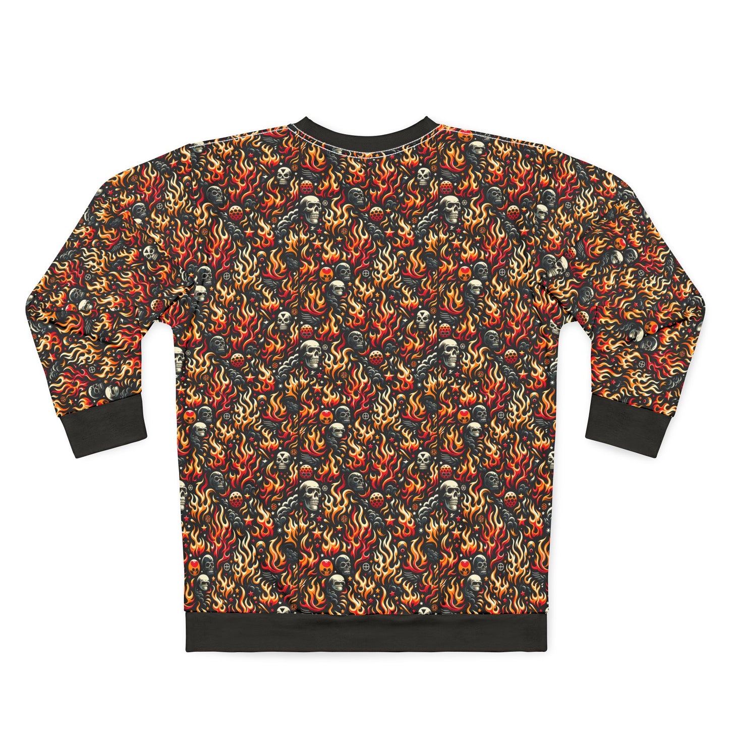 Flame Graphics Maximalist Streetwear Sweatshirt - 8404 Design-76