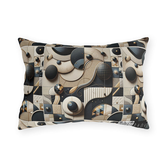 Tech-forward Luxe Streetwear Tech Luxe Fusion Outdoor Pillow - 8404 Design-71