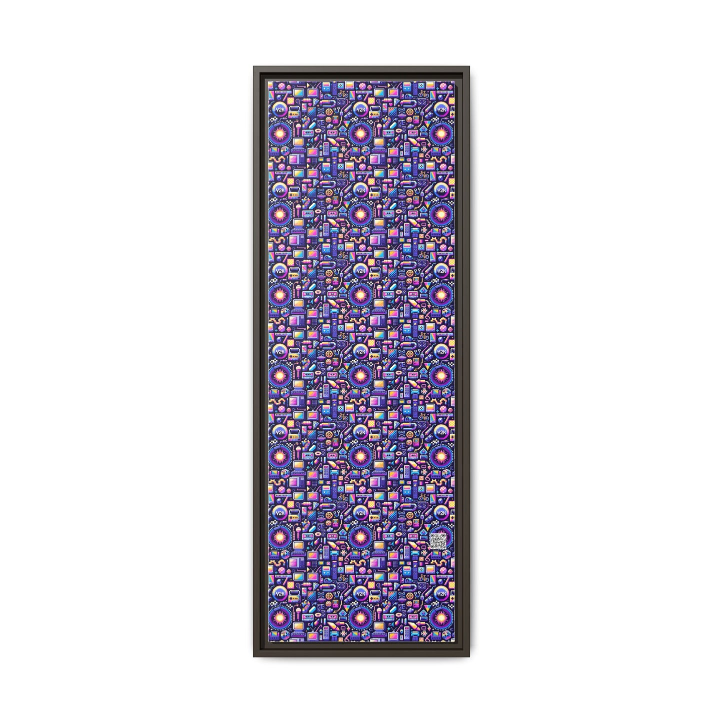 Digital Nostalgia Modern Retro Fusion Matte Canvas, Framed (multi-Color) - 8404 Design-64 B