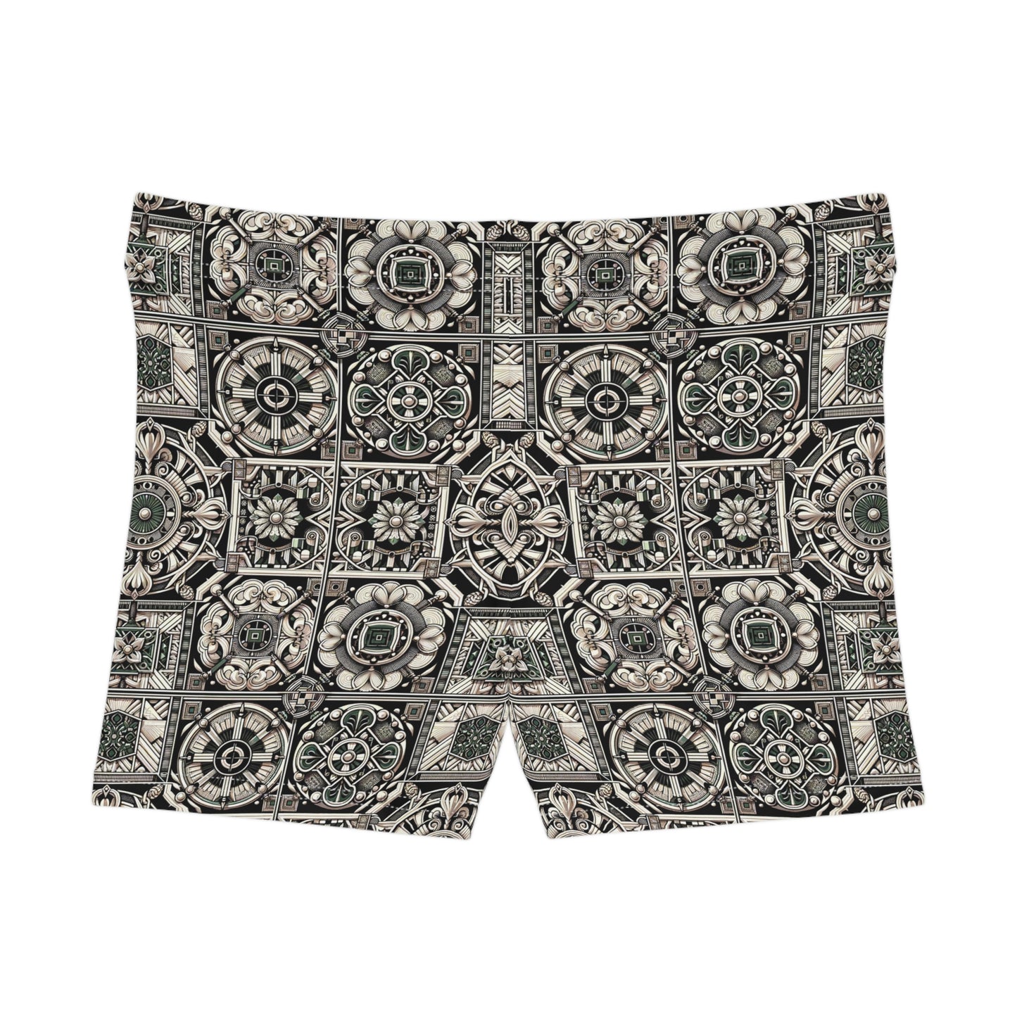 Cyber Garden Party Tech Garden Extravaganza Women's Shorts - 8404 Design-45
