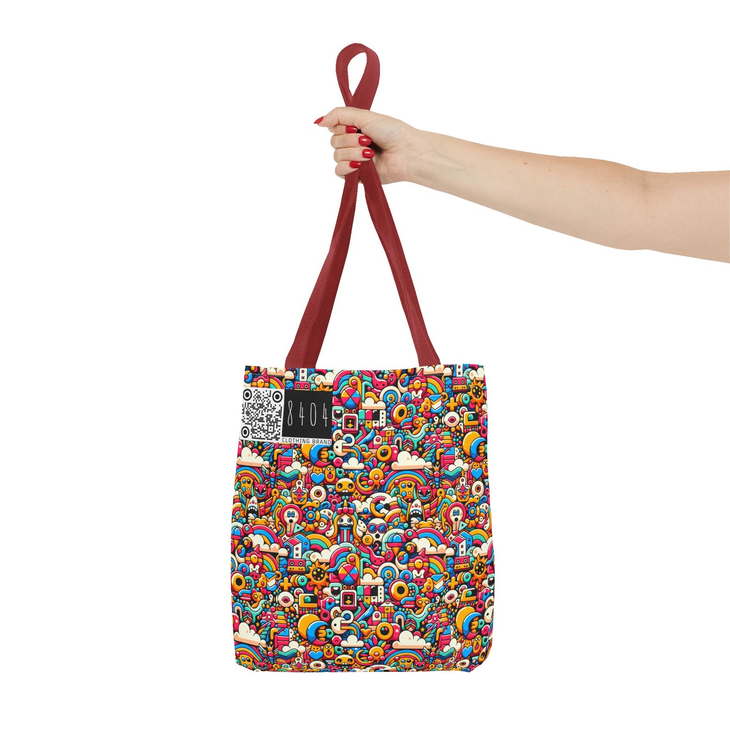 Neon Pop Playful Pop Culture Mashup Tote Bag - 8404 Design-62