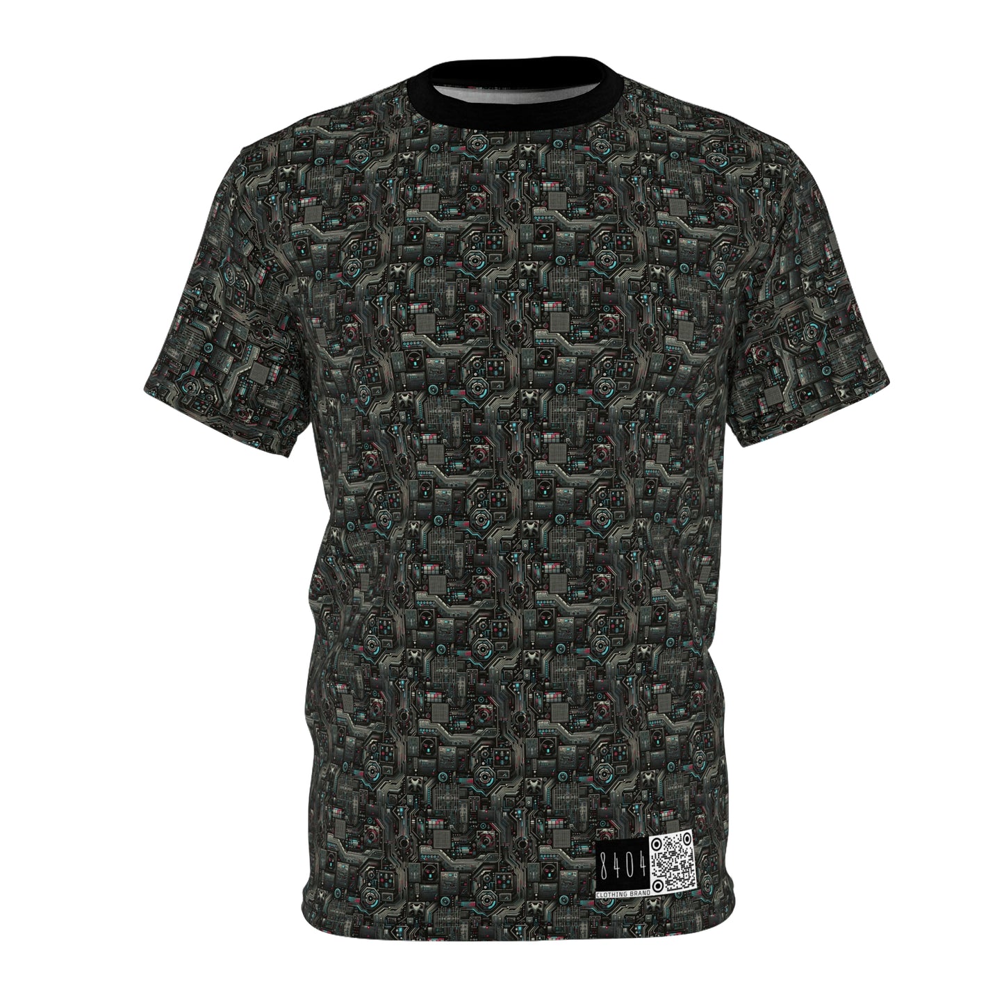 Tech Noir Aesthetics Sleek Tech Streetwear Unisex Cut & Sew Tee - 8404 Design-52