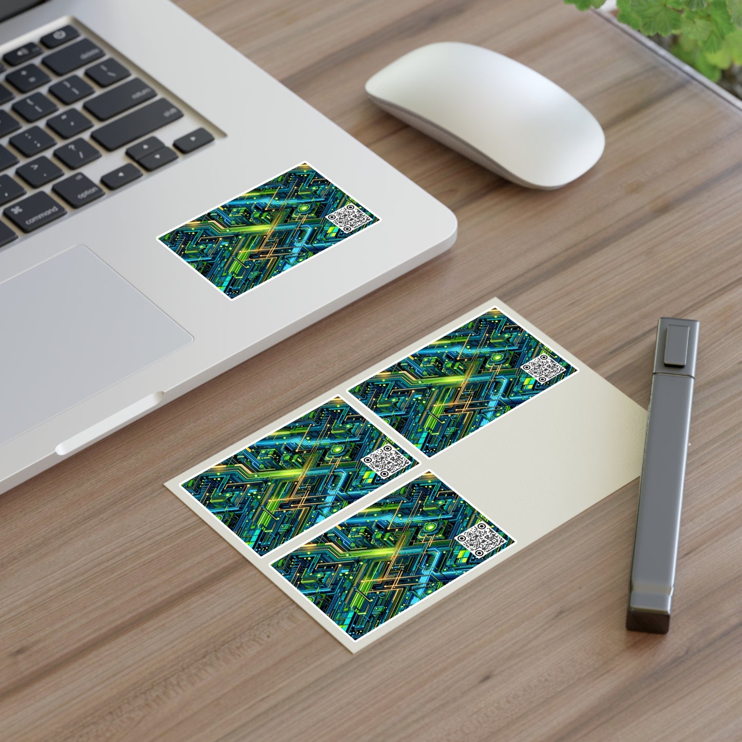 Tech-Infused Neon Tech-Forward Streetwear Sticker Sheets - 8404 Design-54