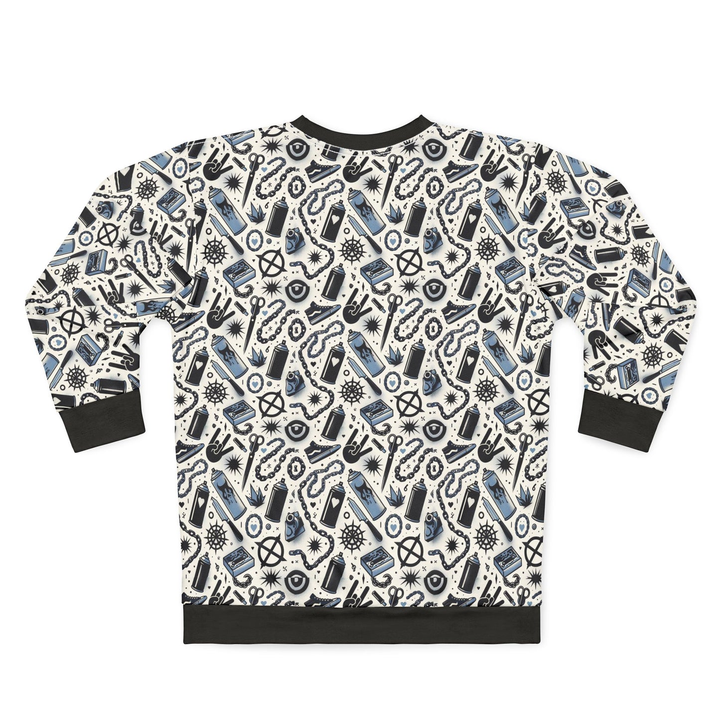 Cultural Rebellion Graphics Edgy and Rebellious With a Hint of Nostalgia Sweatshirt - 8404 Design-57