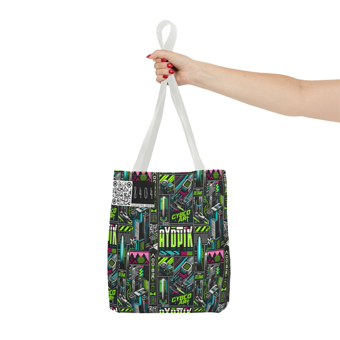 Tech-Forward Graphics Tech-Inspired Streetwear Tote Bag - 8404 Design-46