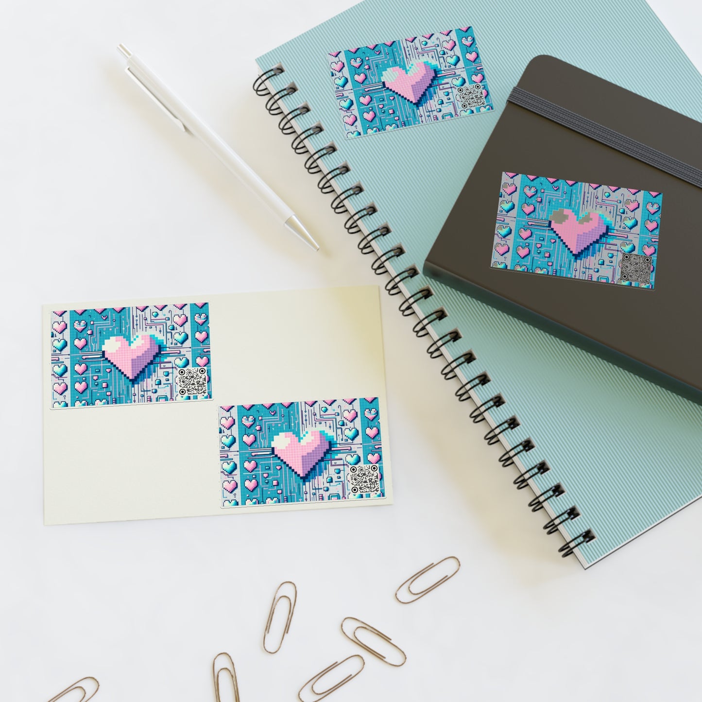 Digital Romance Modern Tech Romance Sticker Sheets - 8404 Design-44