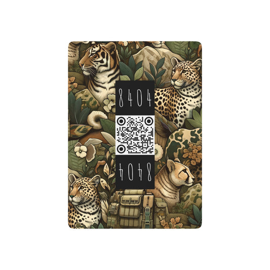 Streetwear Safari Urban Jungle Explorer Poker Playing Cards - 8404 Design-58 B