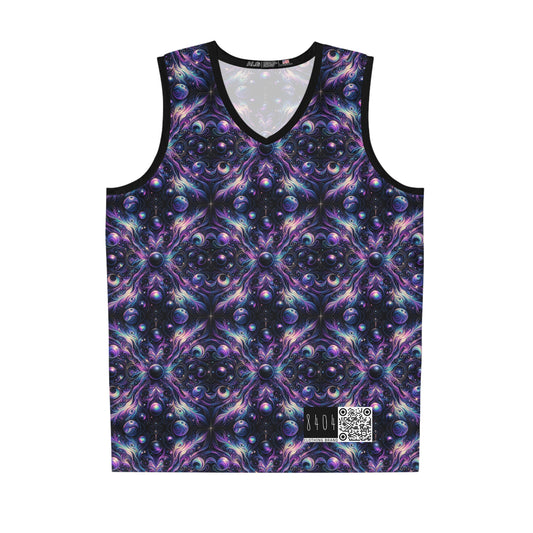 Galactic Hues Tech-Forward Cosmic Fusion Basketball Jersey - 8404 Design-41