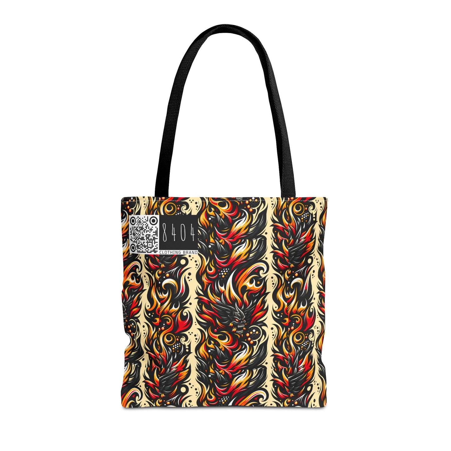 Flame Graphics Maximalist Streetwear Tote Bag - 8404 Design-65