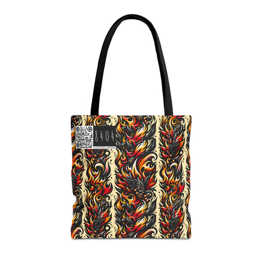 Flame Graphics Maximalist Streetwear Tote Bag - 8404 Design-65