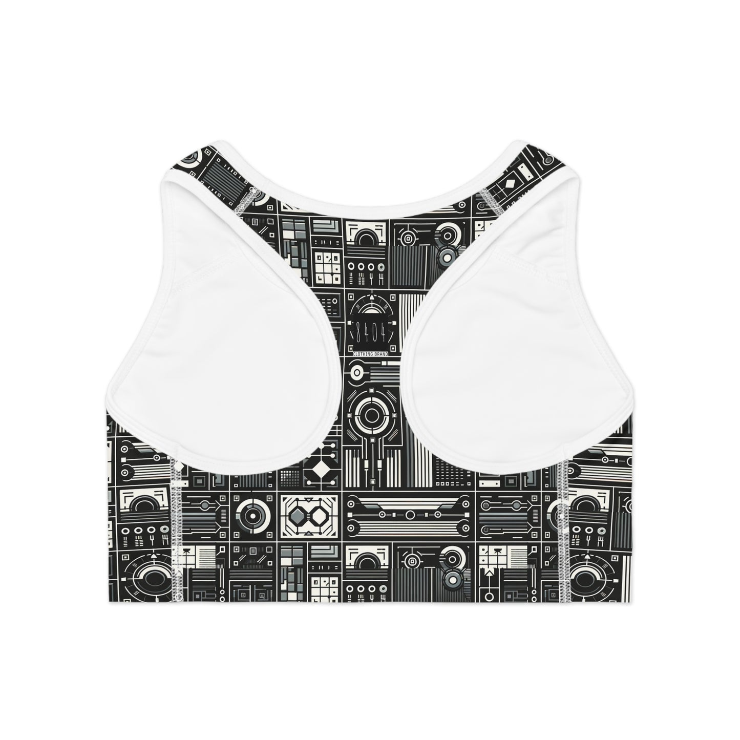 Digital Minimalism Minimalist Tech Sports Bra - 8404 Design-62