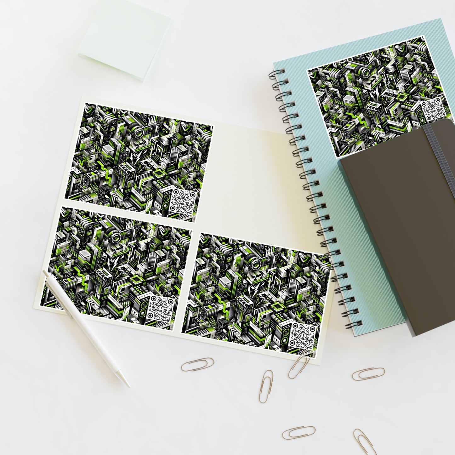 Graffiti Tech Fusion Bold Streetwear Fusion Sticker Sheets - 8404 Design-53