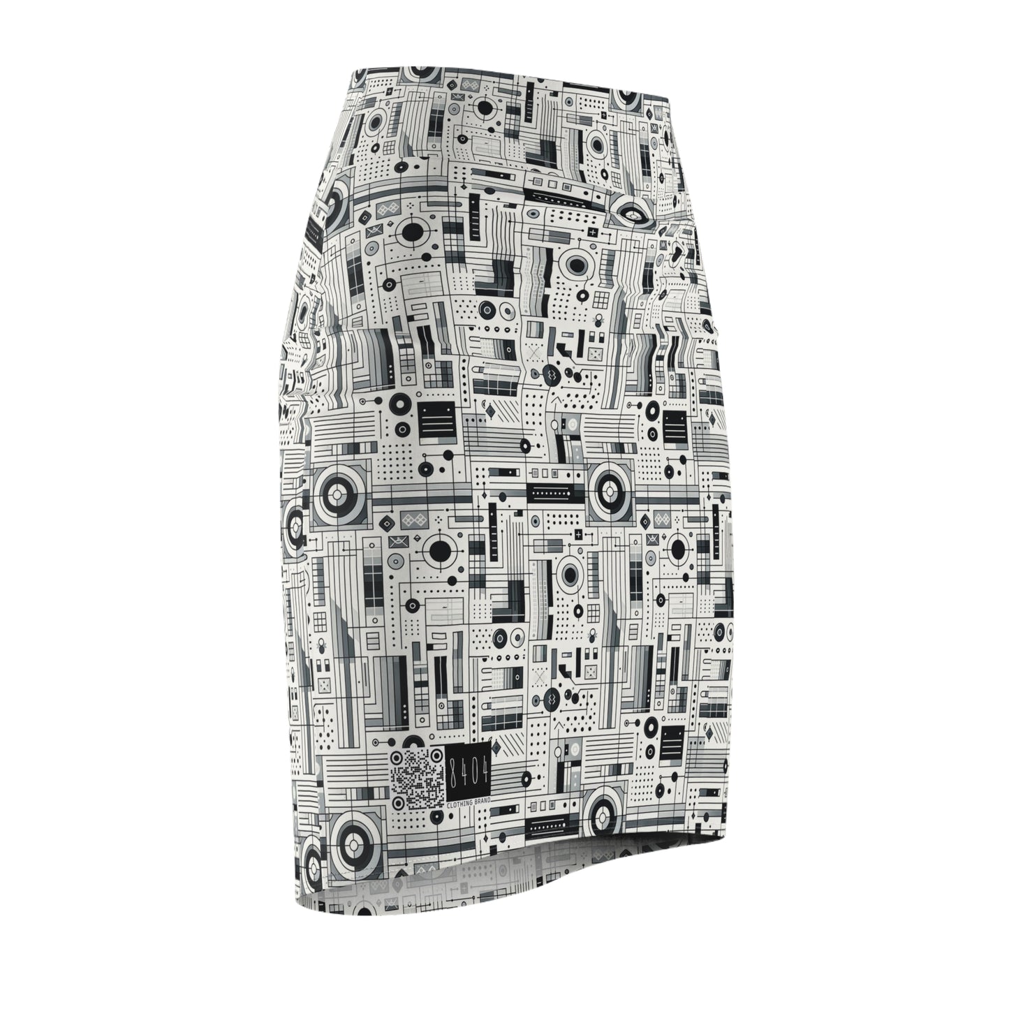 Digital Minimalism Minimalist Tech Women's Pencil Skirt - 8404 Design-53