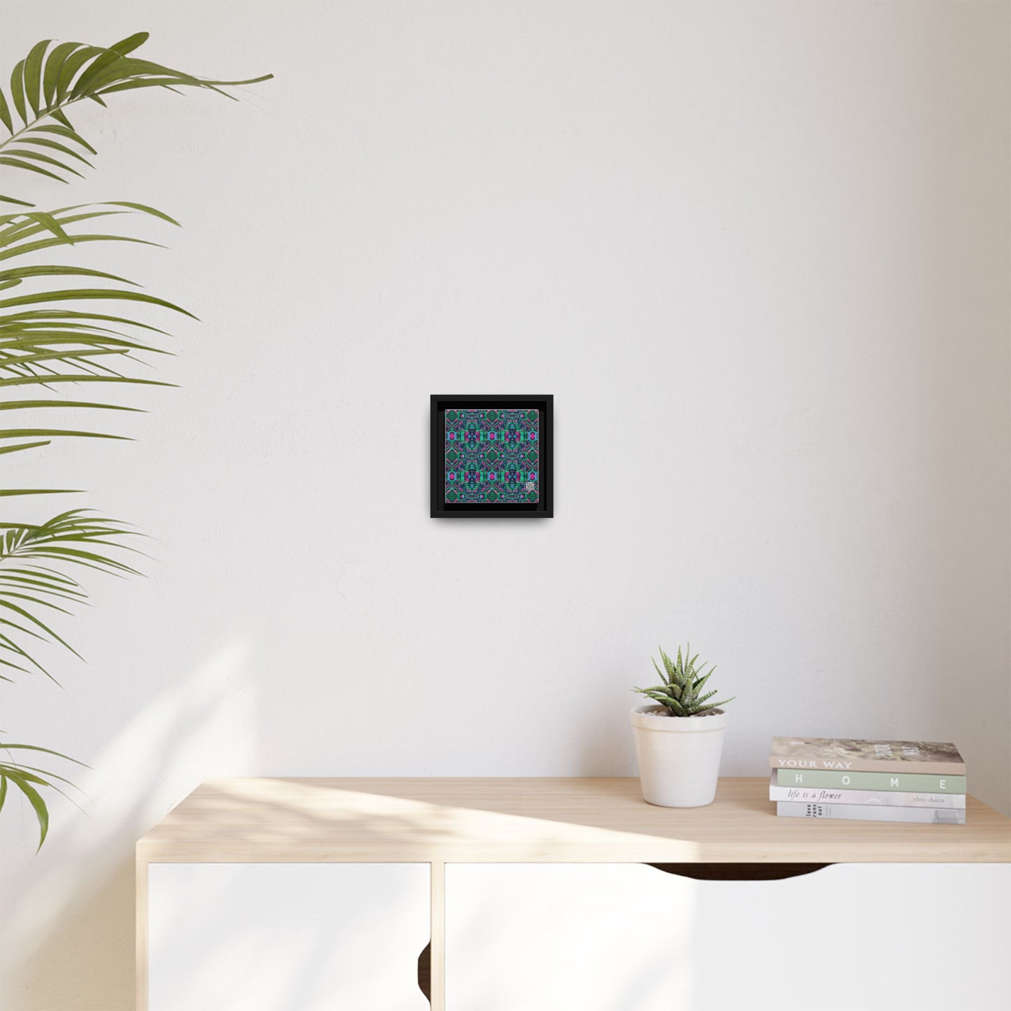 Digital Glitch Vibes Tech-Inspired Streetwear Matte Canvas, Framed (multi-Color) - 8404 Design-71 B
