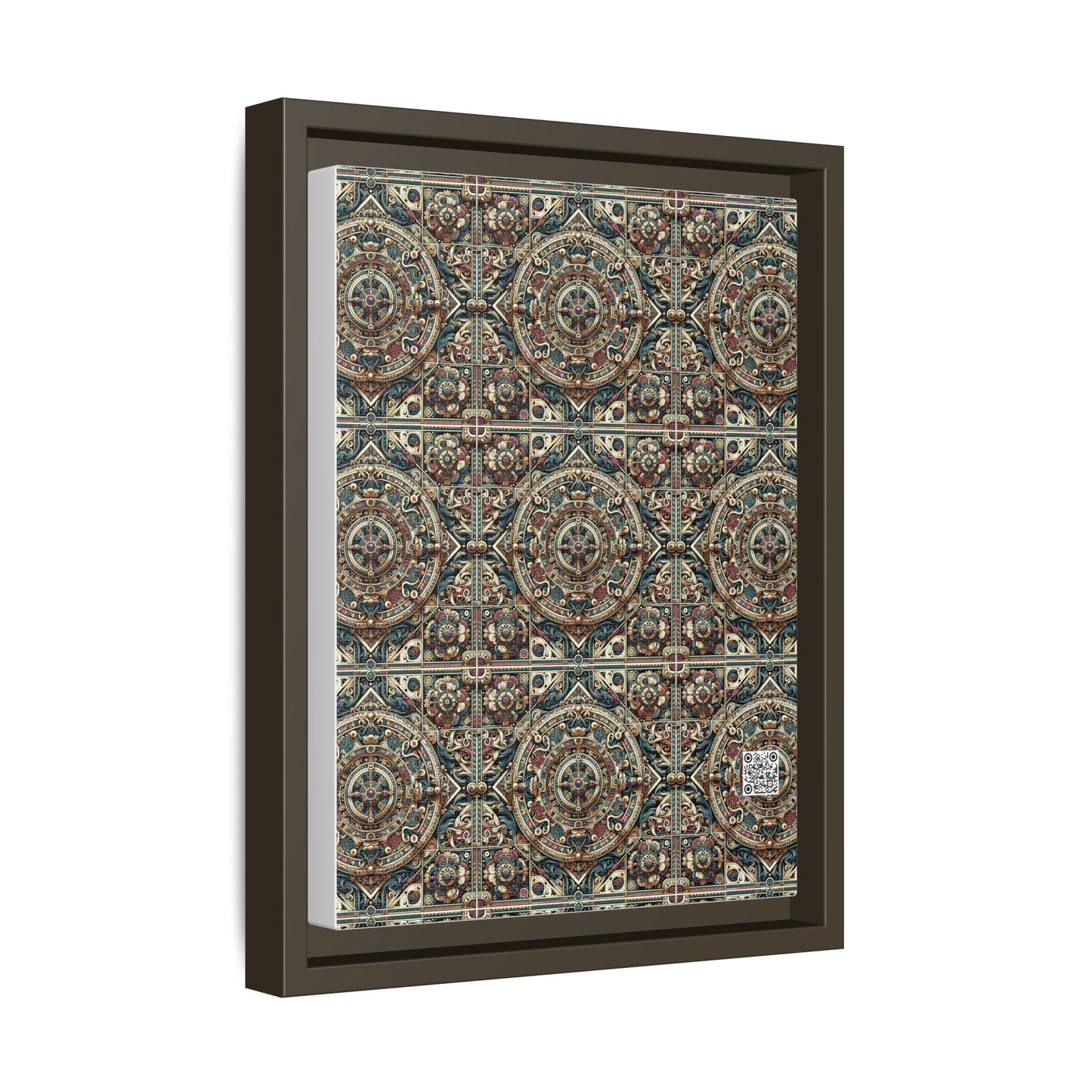 Urban Renaissance Historical Fusion With Street Edge Matte Canvas, Framed (multi-Color) - 8404 Design-57 A