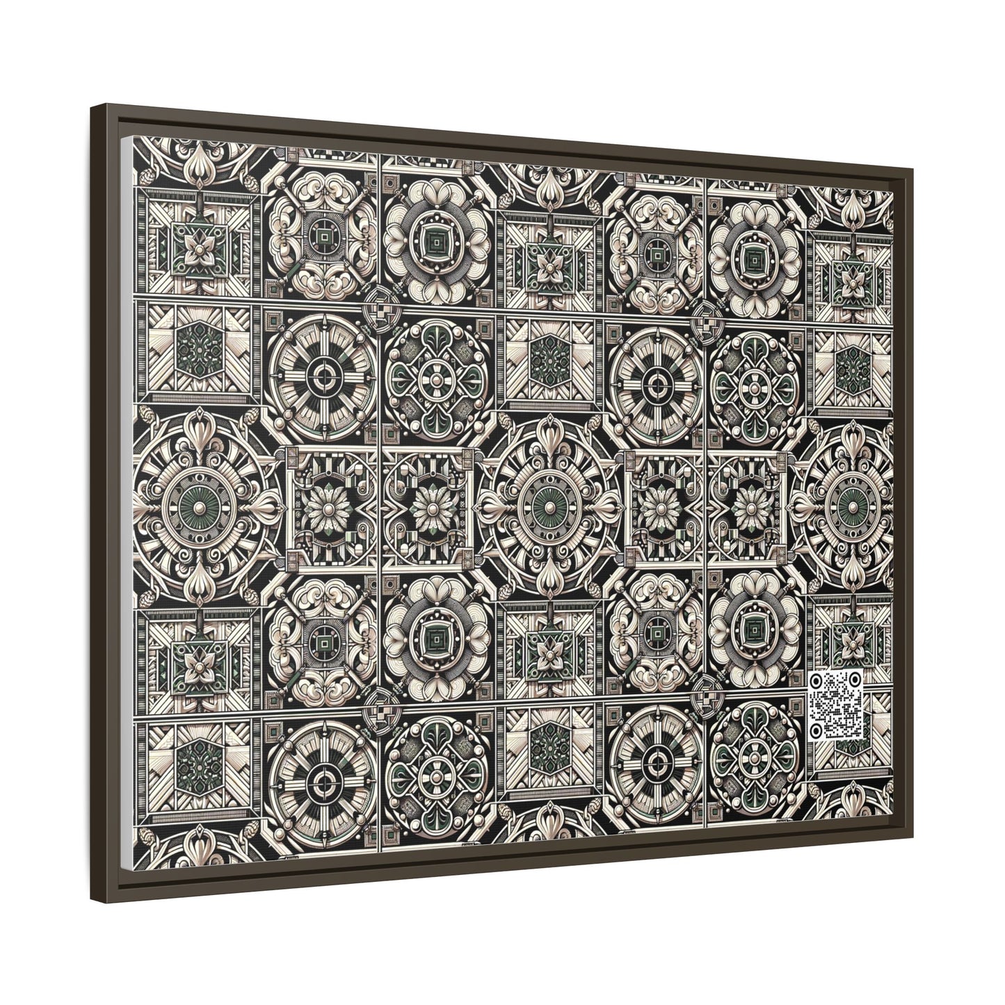 Cyber Garden Party Tech Garden Extravaganza Matte Canvas, Framed (multi-Color) - 8404 Design-45 A