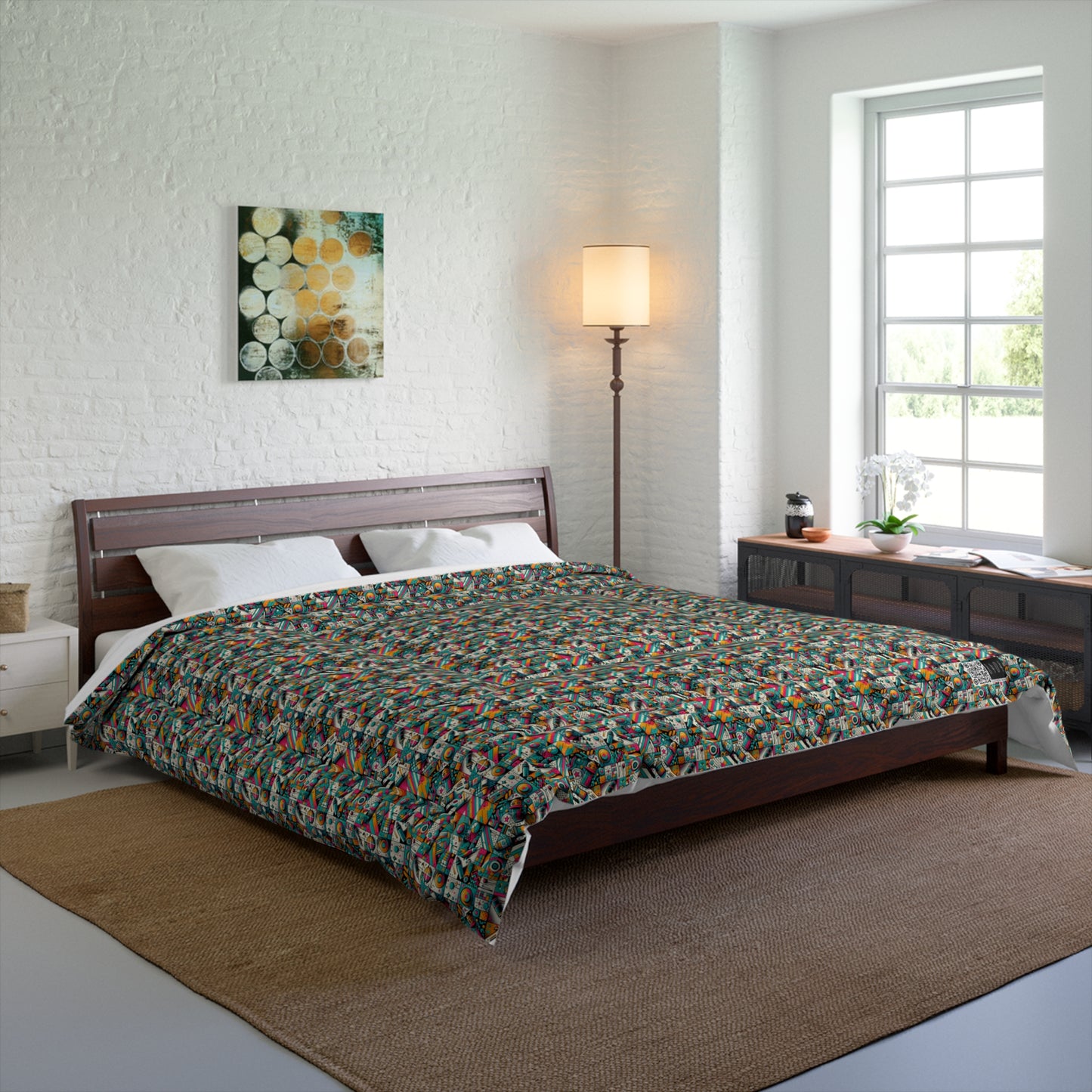 Graffiti Fusion Modern Street Art Fusion Comforter - 8404 Design-58
