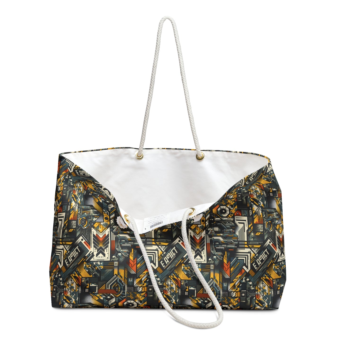 Digital Punk Futuristic Grunge Weekender Bag - 8404 Design-49