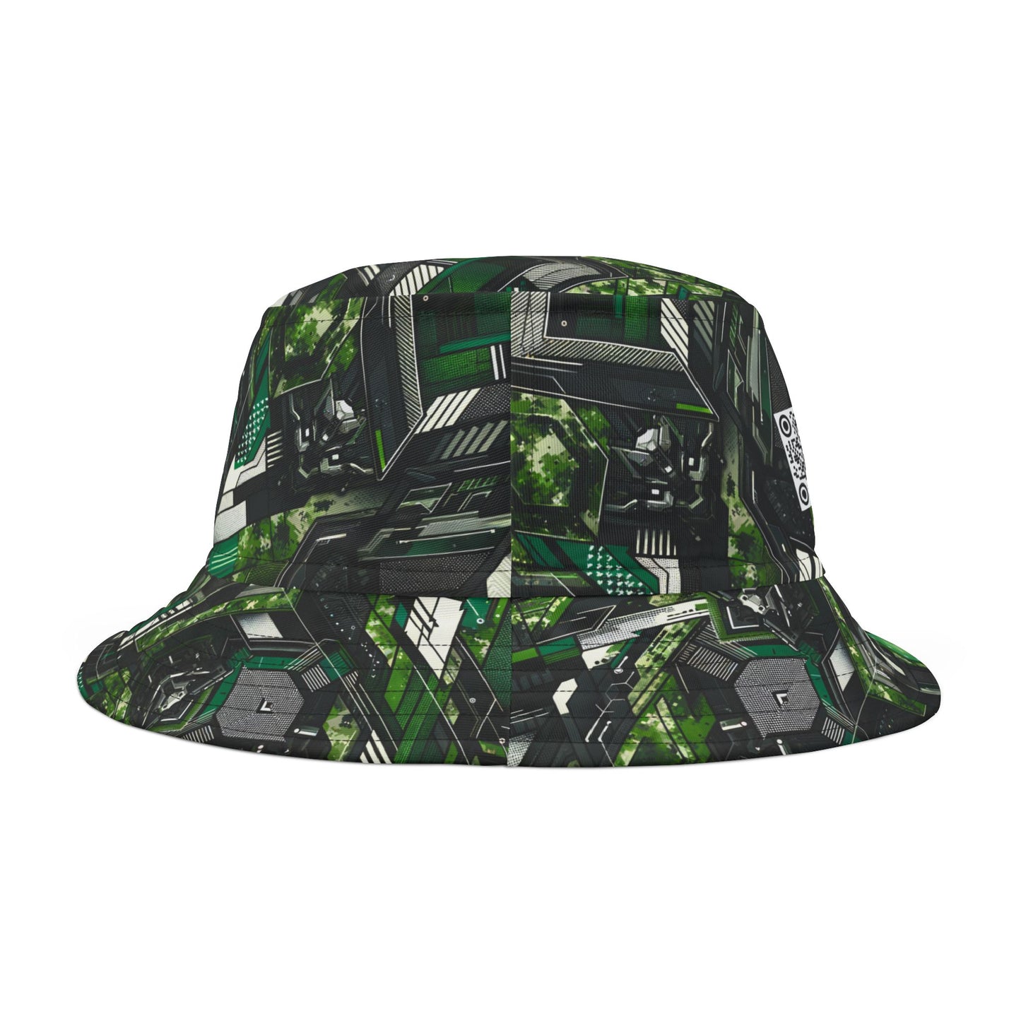 Tech Camo Fusion Tech-Forward Streetwear With a Futuristic Edge Bucket Hat - 8404 Design-58