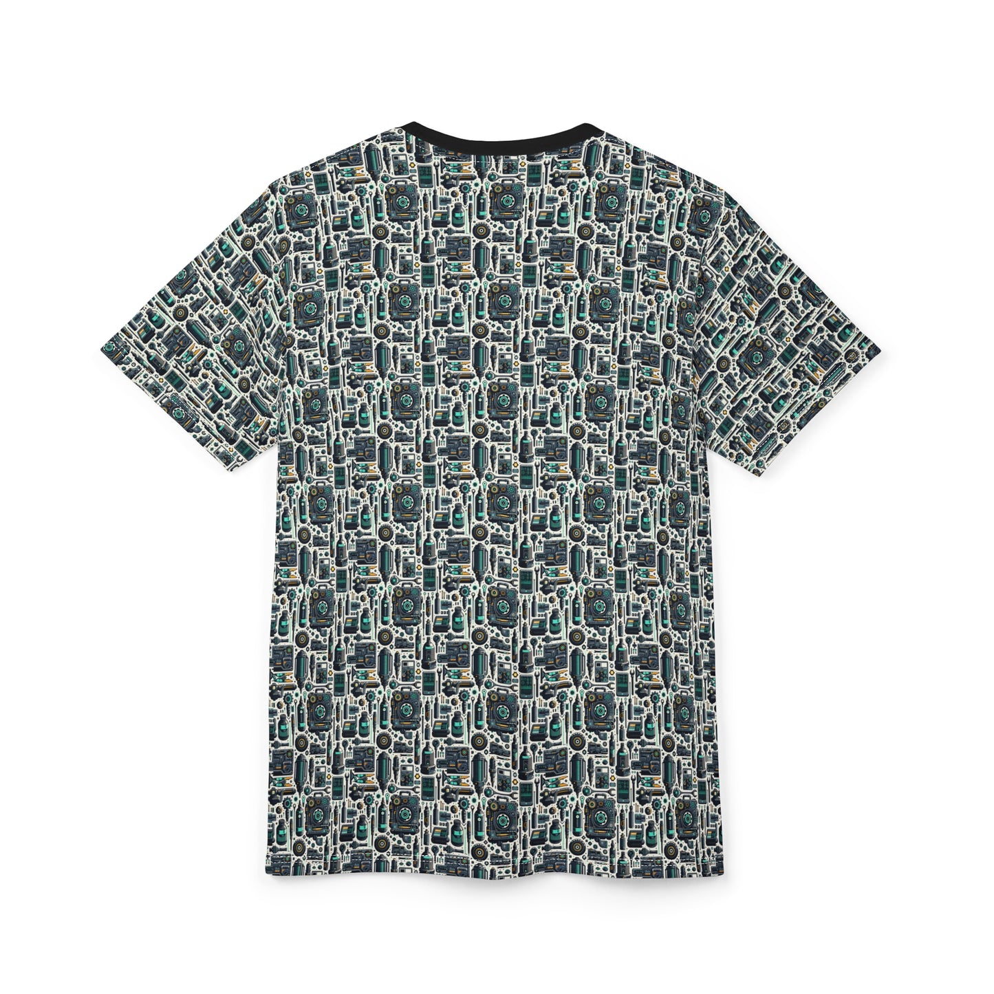Tech Utility Fusion Modern Tech Streetwear Unisex Cut & Sew Tee - 8404 Design-53
