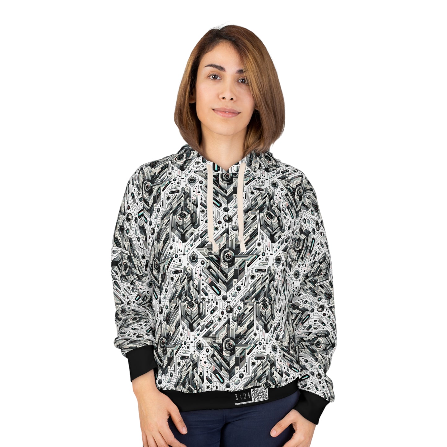 Tech-Infused Streetwear Tech-Forward Minimalism Pullover Hoodie - 8404 Design-51