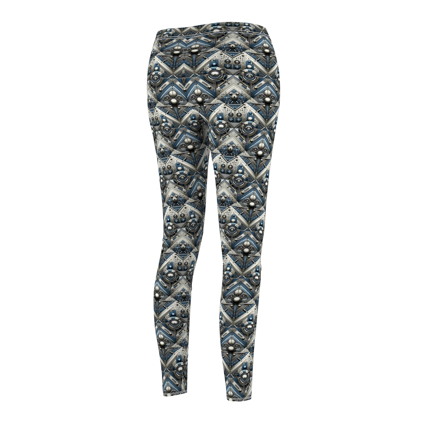 Tech Utility Fusion Tech-Forward Utility With a Futuristic Edge Women's Cut & Sew Casual Leggings - 8404 Design-63
