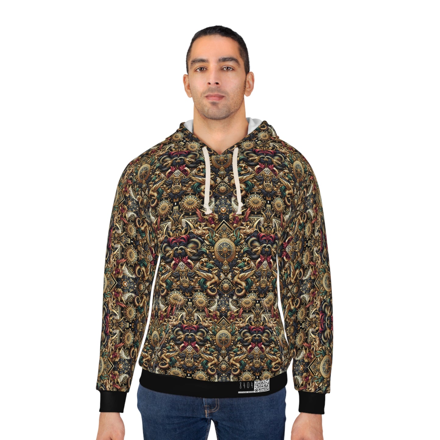 Digital Renaissance Luxurious Streetwear Inspired By Classical Art With a Modern Twist Pullover Hoodie - 8404 Design-76