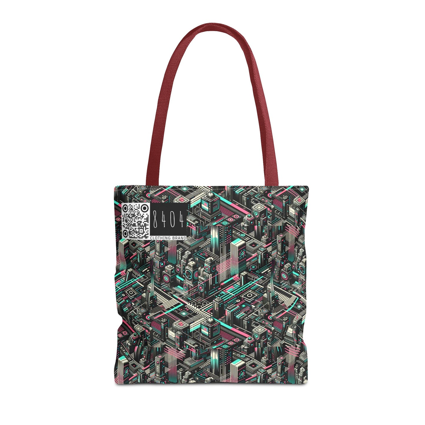 Digital Dreamland Tech-Inspired Streetwear Tote Bag - 8404 Design-51