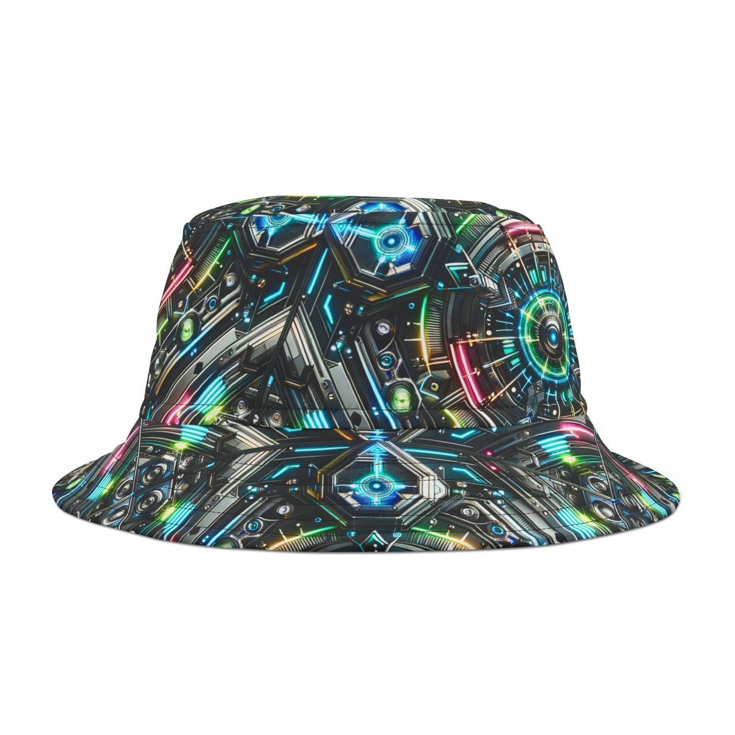 Tech-Infused Futurism Futuristic Tech Bucket Hat - 8404 Design-53
