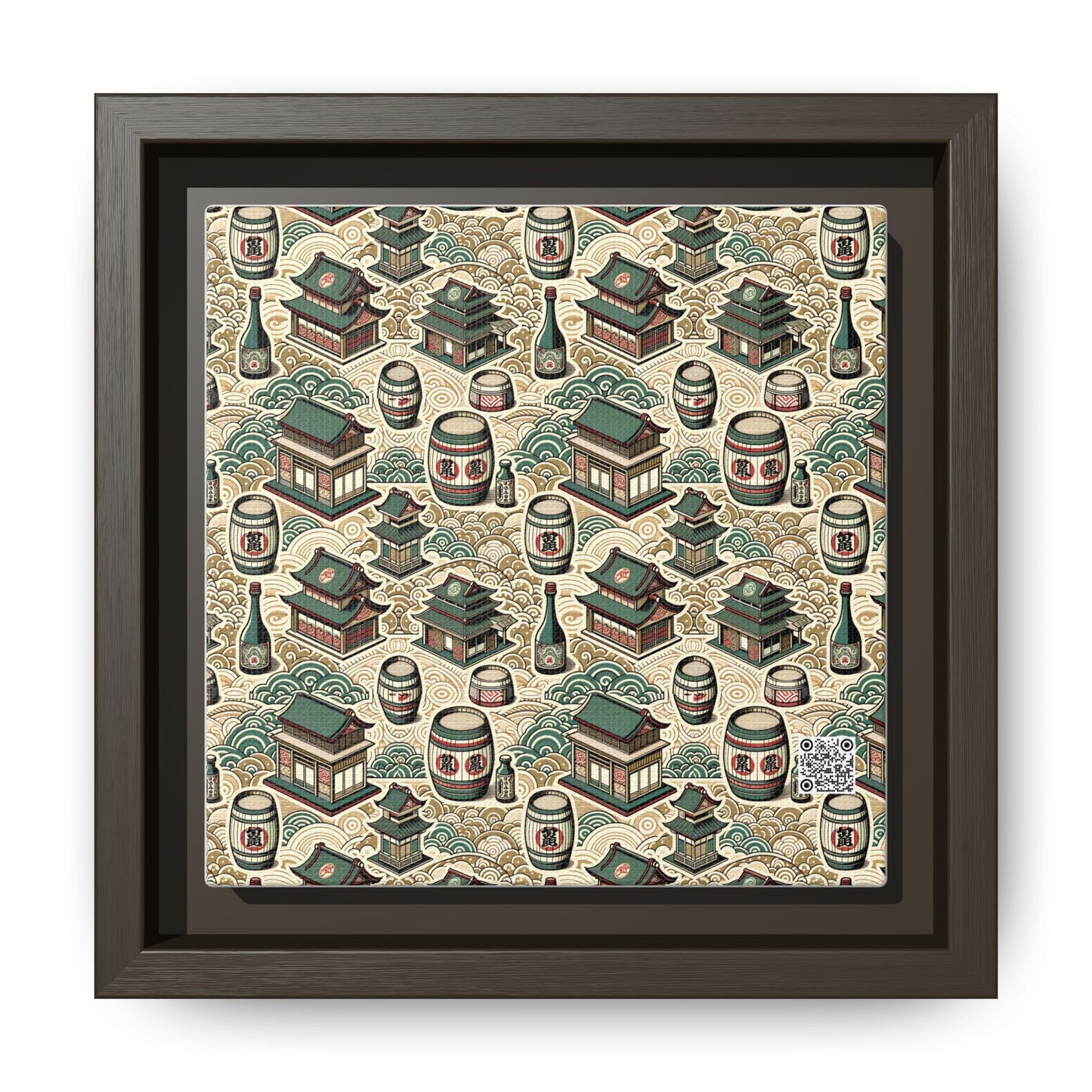Cultural Artisanal Fusion Contemporary Cultural Elegance Matte Canvas, Framed (multi-Color) - 8404 Design-68 B