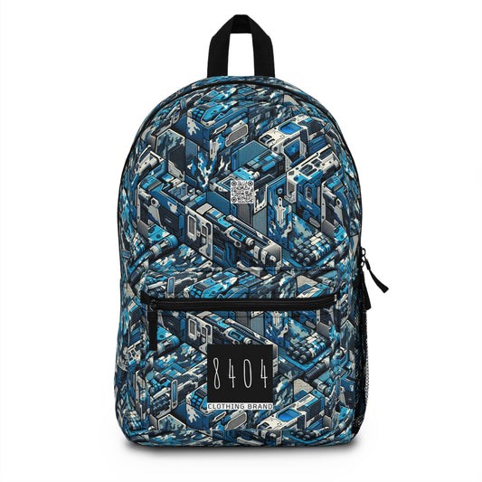 Tech Urban Camo Tech-Forward Streetwear With a Futuristic Military Edge Backpack - 8404 Design-51