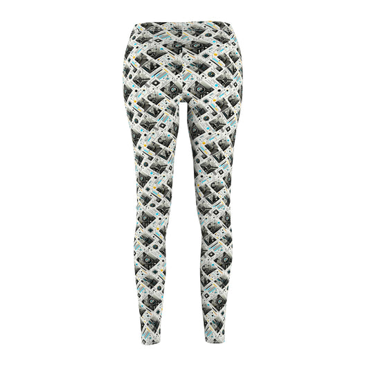 Tech Minimalism Minimalist Tech Women's Cut & Sew Casual Leggings - 8404 Design-47