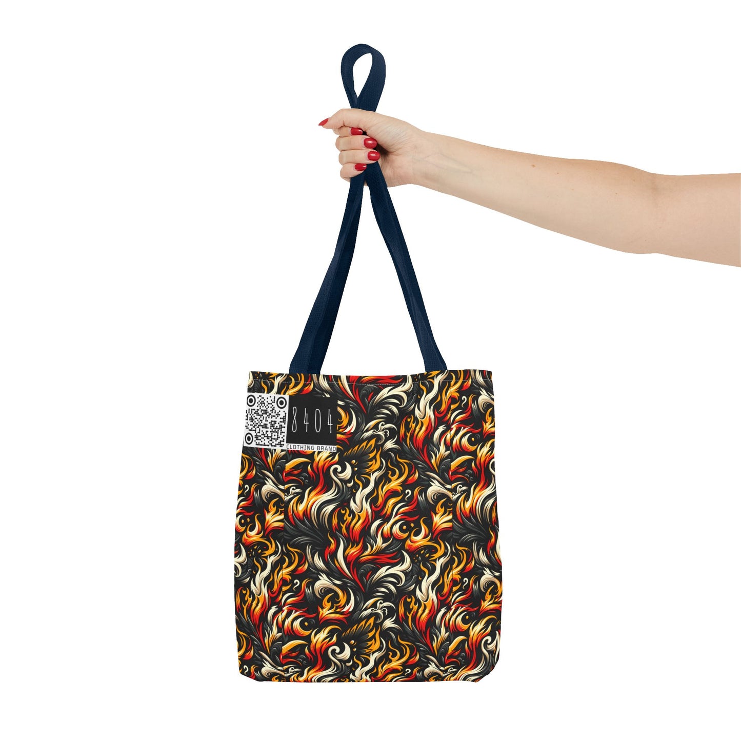 Fire & Flames Bold Streetwear Statement Tote Bag - 8404 Design-55