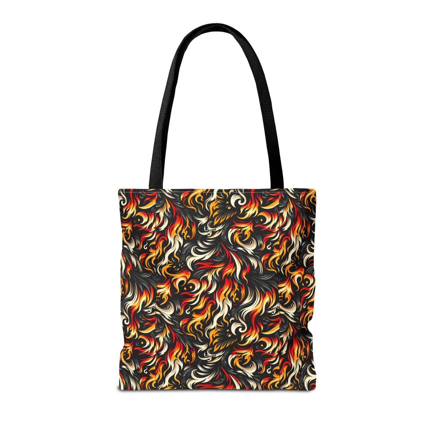 Fire & Flames Bold Streetwear Statement Tote Bag - 8404 Design-55