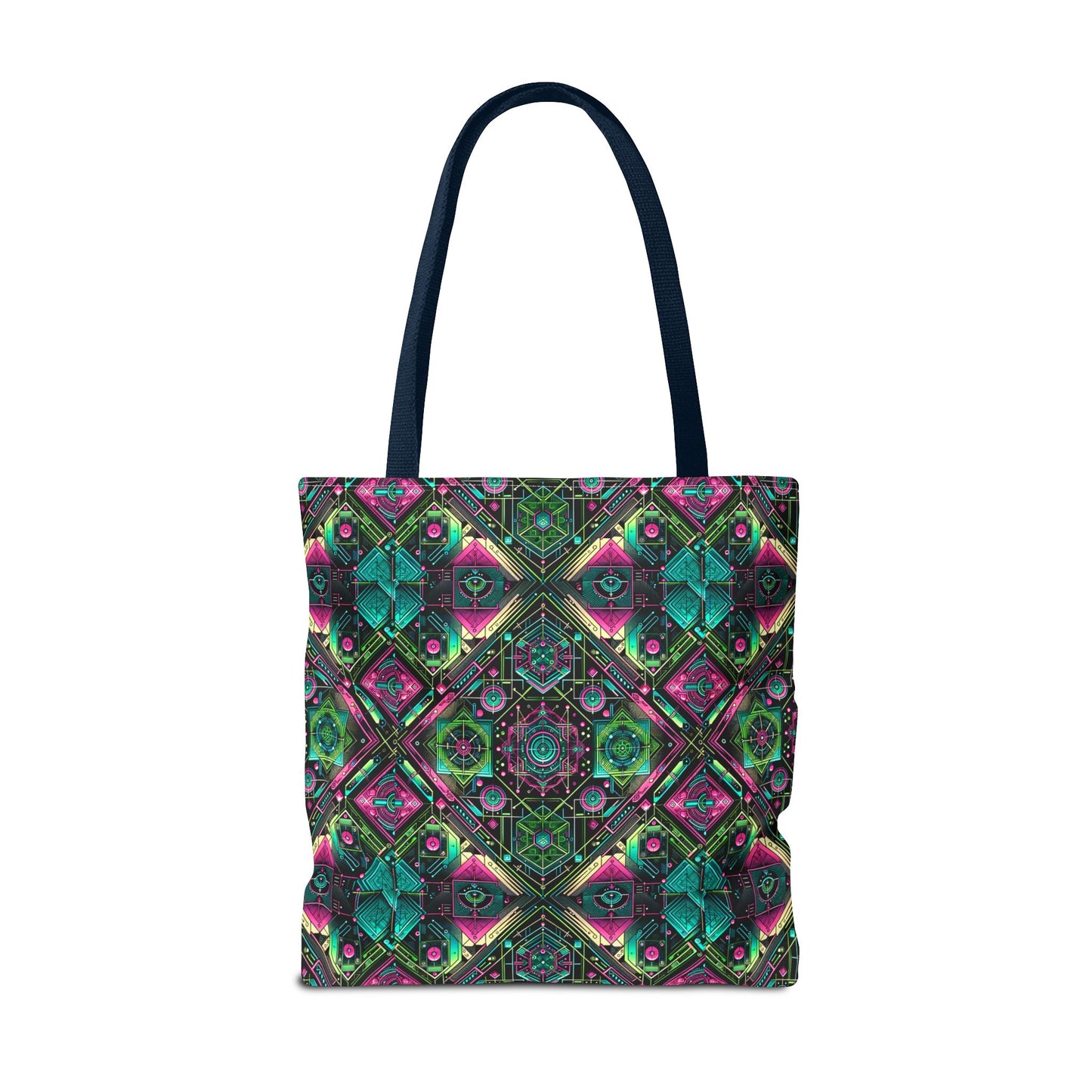 Tech-Infused Graphics Tech-Forward Streetwear Tote Bag - 8404 Design-45