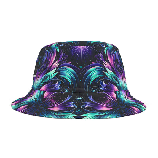 Iridescent Dream Futuristic Tech Bucket Hat - 8404 Design-60