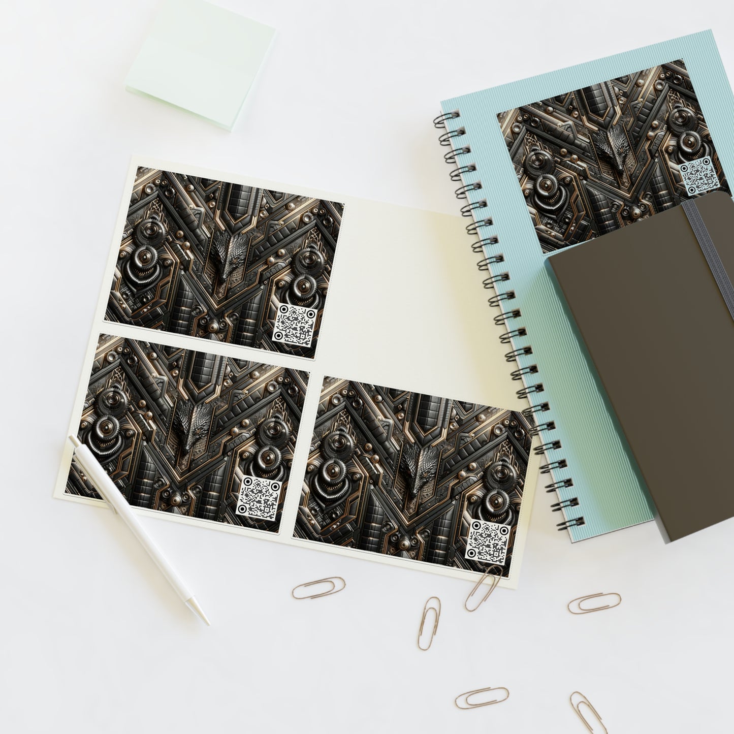 Tech Noir Fusion Sleek Tech Luxe Sticker Sheets - 8404 Design-49