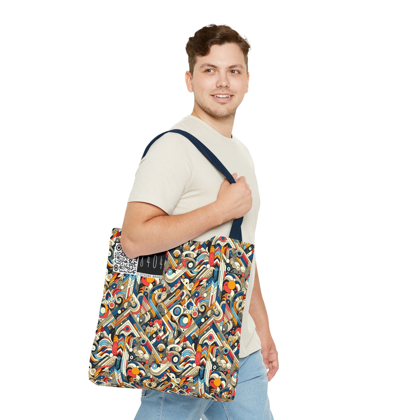Abstract Graphic Art Modern Artistic Expression Tote Bag - 8404 Design-62