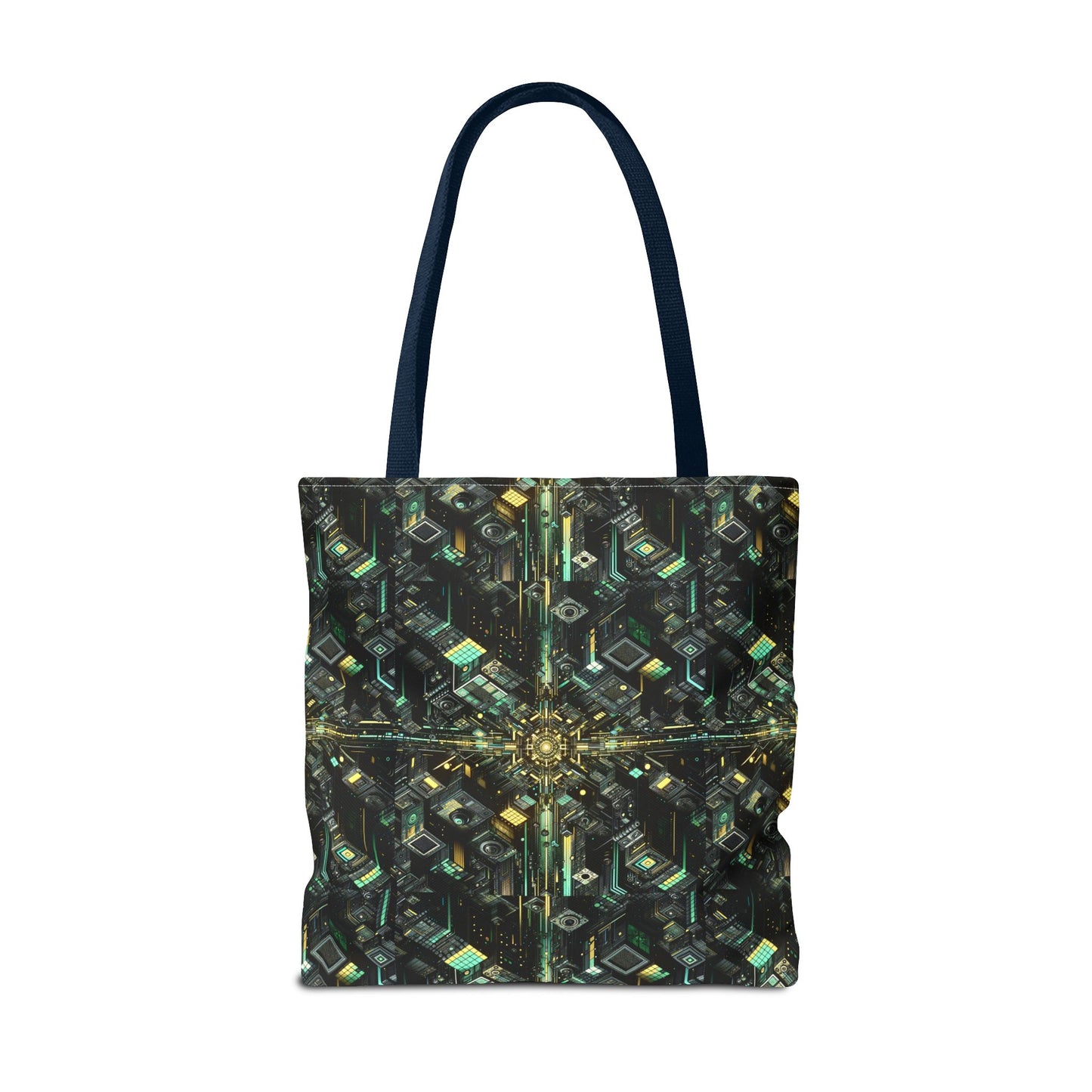 Tech Noir Graphics Tech-Inspired Streetwear Tote Bag - 8404 Design-66