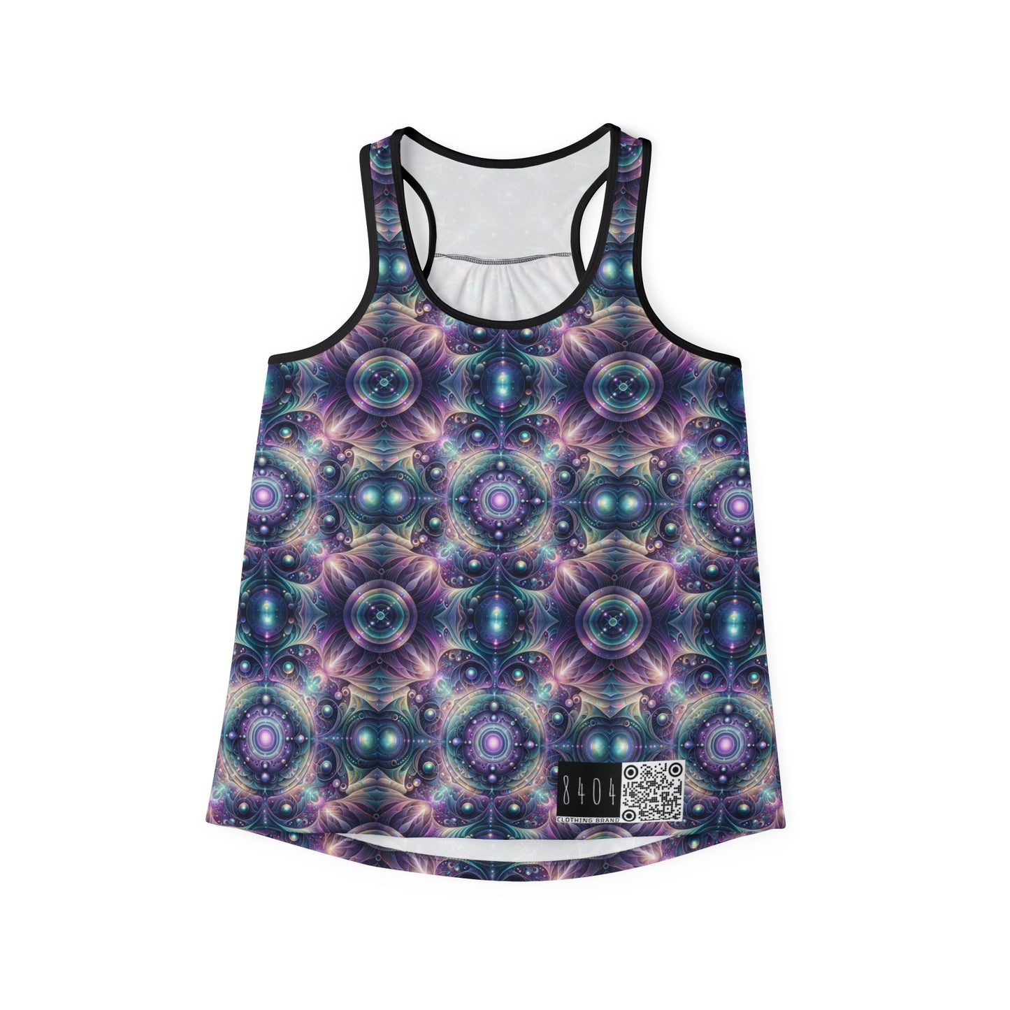 Iridescent Tech Fusion Tech-Forward Streetwear Women's Tank Top - 8404 Design-61