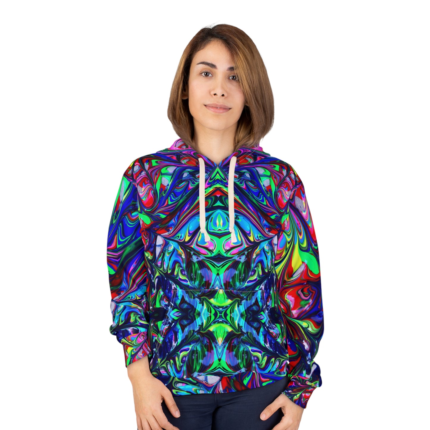 8404 Fashion Pullover Hoodie - "abstract Liquid" - Men - Women - Unisex - Xs/s/m/l/xl/2xl