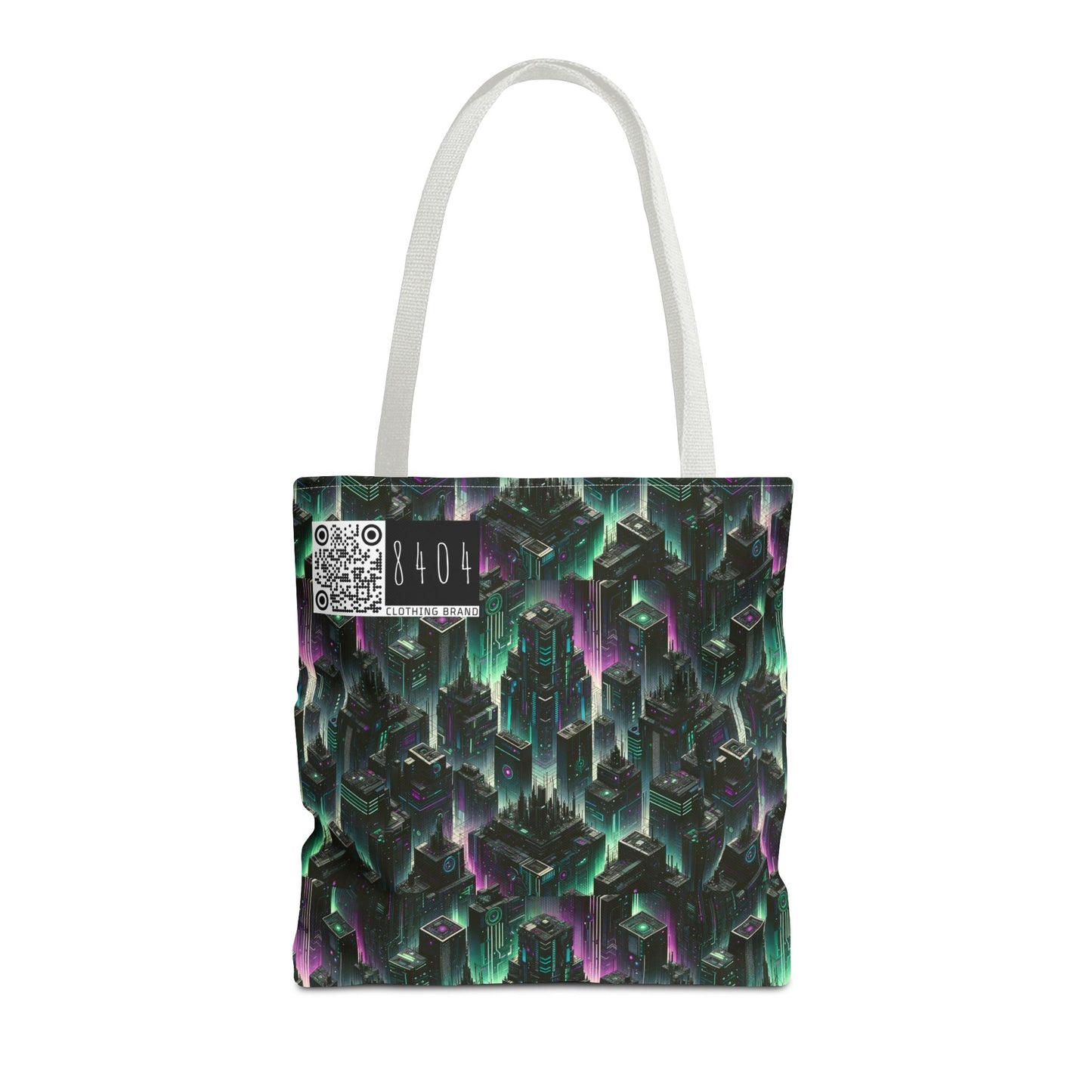 Tech Noir Aesthetics Tech-Forward Urban Dystopia Tote Bag - 8404 Design-44