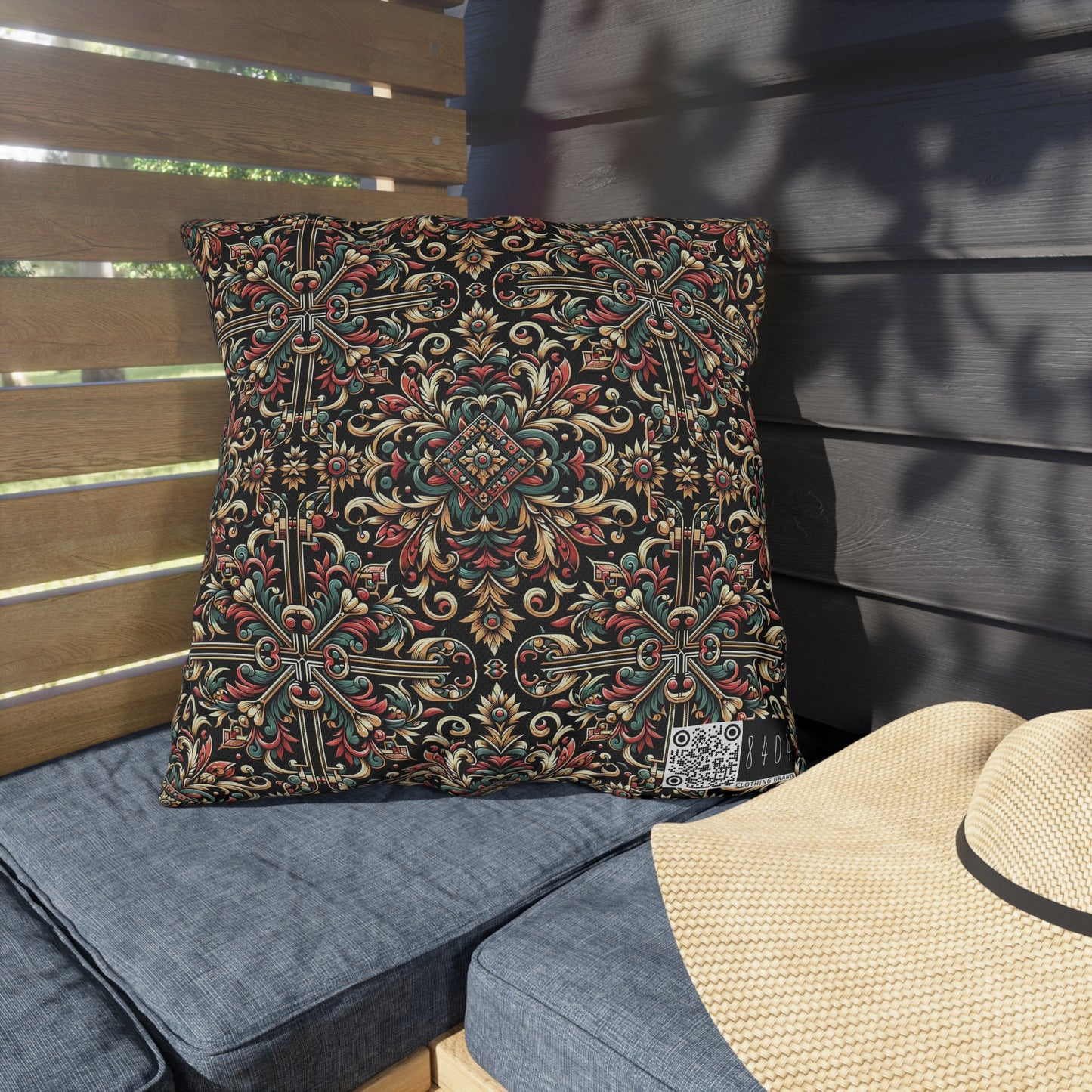 Streetwear Renaissance Artistic Clash of Old and New Outdoor Pillow - 8404 Design-46