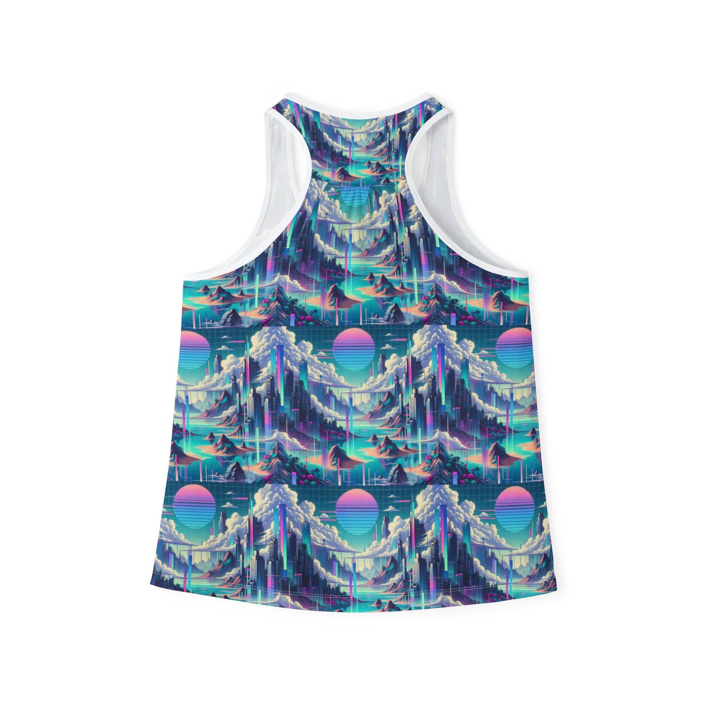 Digital Dreamscapes Digitally-Inspired Streetwear With a Dreamy, Surreal Twist Women's Tank Top - 8404 Design-53