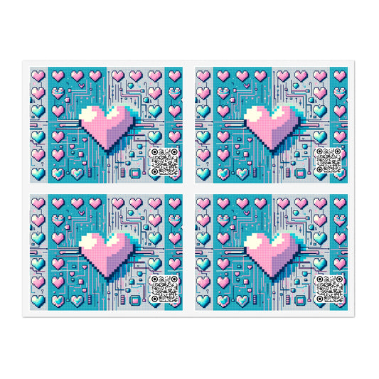 Digital Romance Modern Tech Romance Sticker Sheets - 8404 Design-44