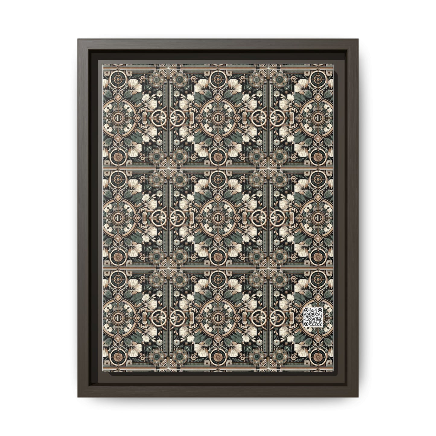 Cyber Garden Party Tech Garden Extravaganza Matte Canvas, Framed (multi-Color) - 8404 Design-66 A