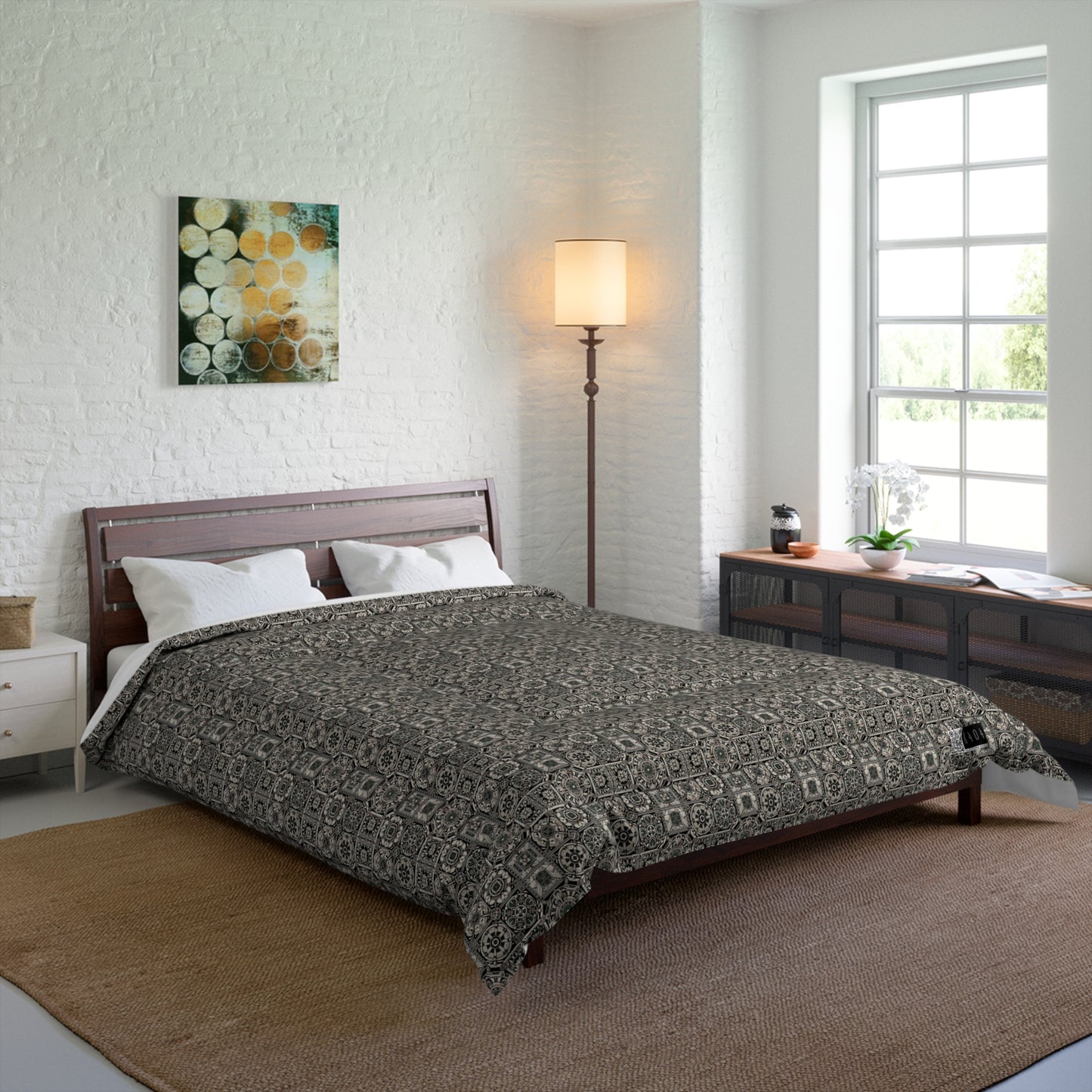 Cyber Garden Party Tech Garden Extravaganza Comforter - 8404 Design-45