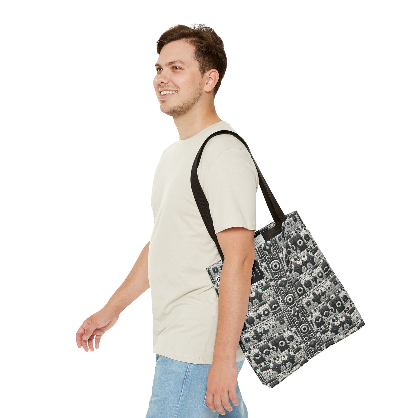 Tech Utility Aesthetics Tech-Forward Minimalism Tote Bag - 8404 Design-60