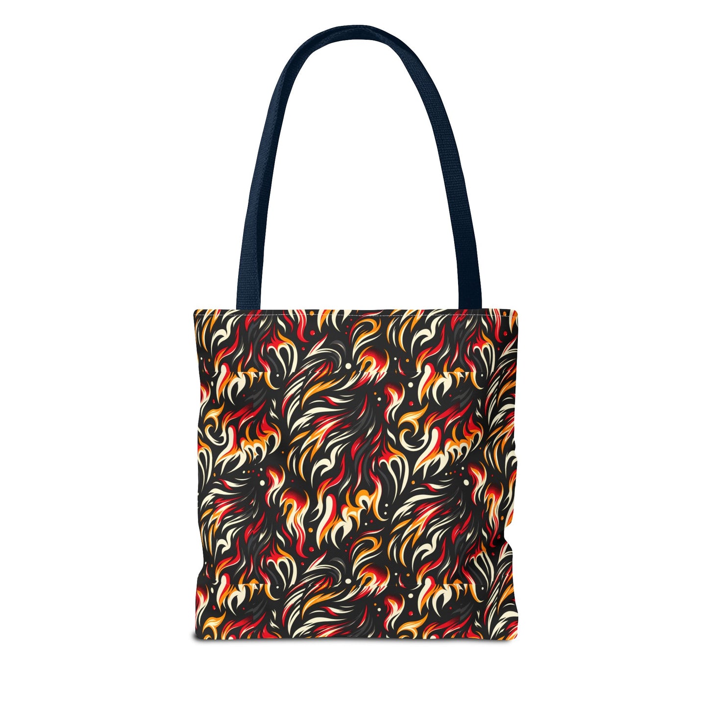 Fire & Flames Bold Streetwear Statement Tote Bag - 8404 Design-60